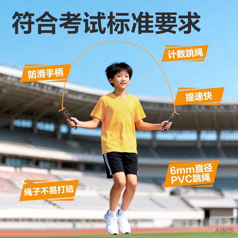 安格耐特FT162考滿分6毫米直徑考試機(jī)械計(jì)數(shù)PVC跳繩(混色)(根)