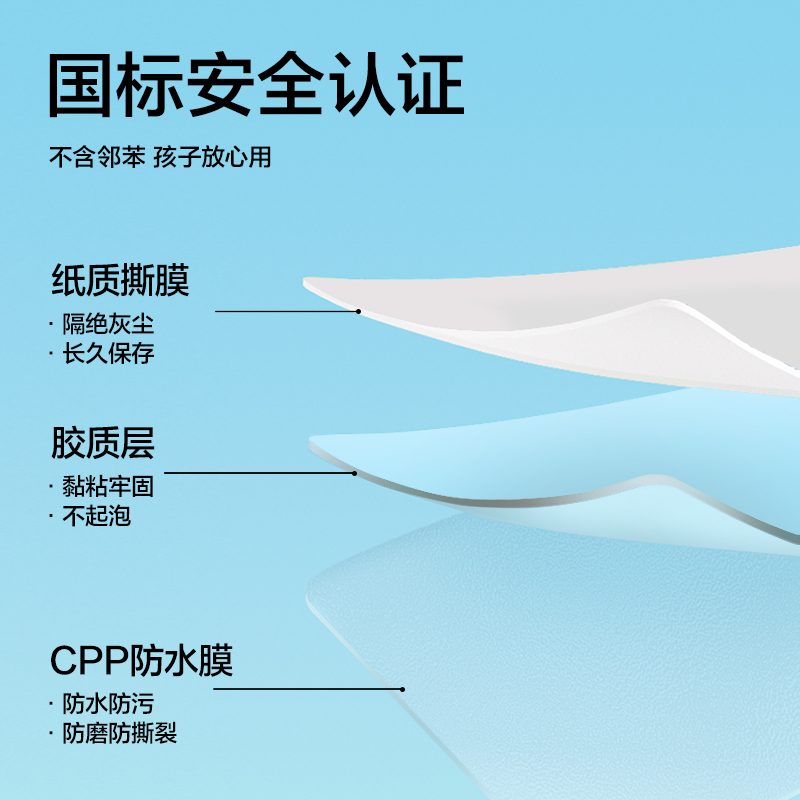 得力NS1801-A4紐賽分段式包書膜(混)（套）