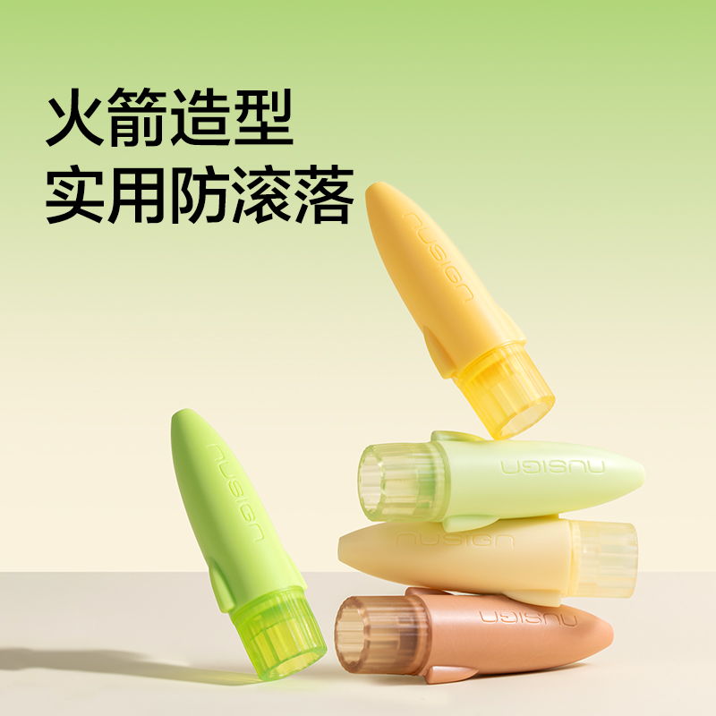 紐賽NS802-F目愈森林護(hù)眼軟膠筆帽(混)(5支/卡)