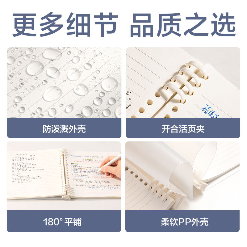 得力HB5-20活頁本PP殼(透明)(本)