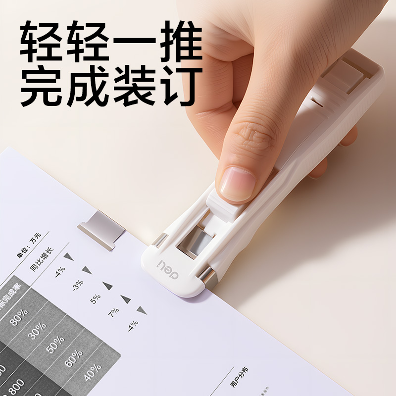 得力JX558推夾器(混色)(卡)