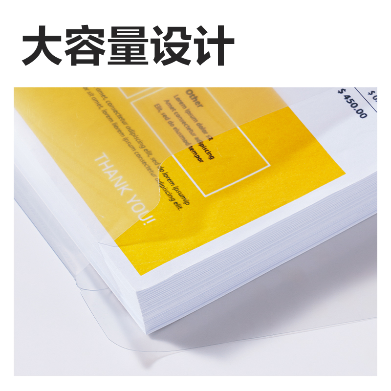 得力JX205簡系標簽款文件袋(混)(個)