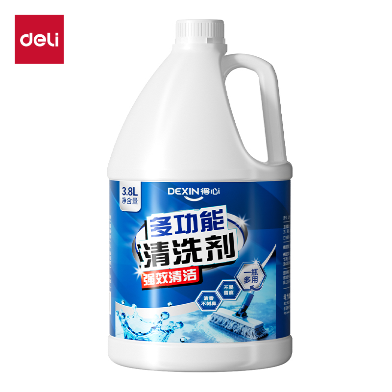 得力得心JQ107多功能清洗劑3.8L/瓶(藍色)(瓶)