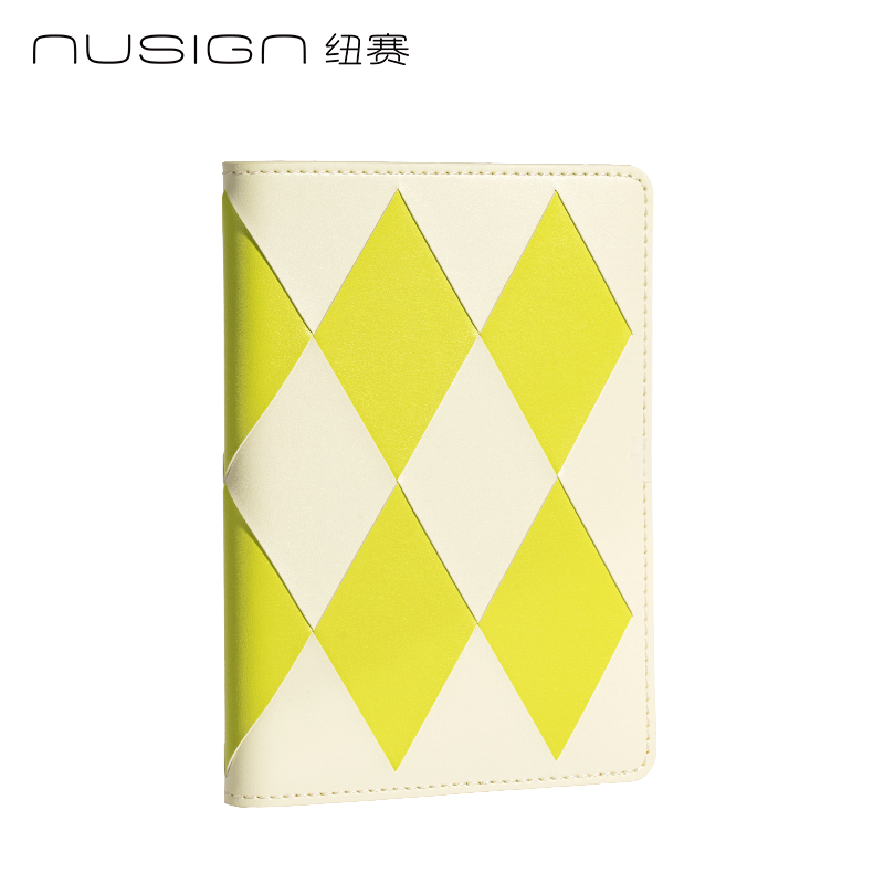 紐賽NS365棋盤格封套本-A6(青柚綠)(96張/本)