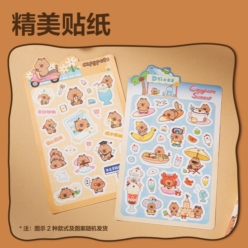 NN2495A得力卡皮巴拉文具福袋套裝(混)(袋)
