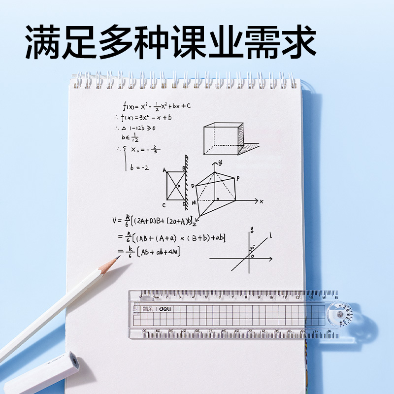得力JX158簡系折疊尺30cm(透明)(把)