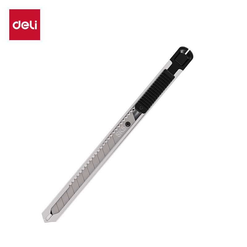 得力TD216美工刀9mm60°SK5(銀色)(把)