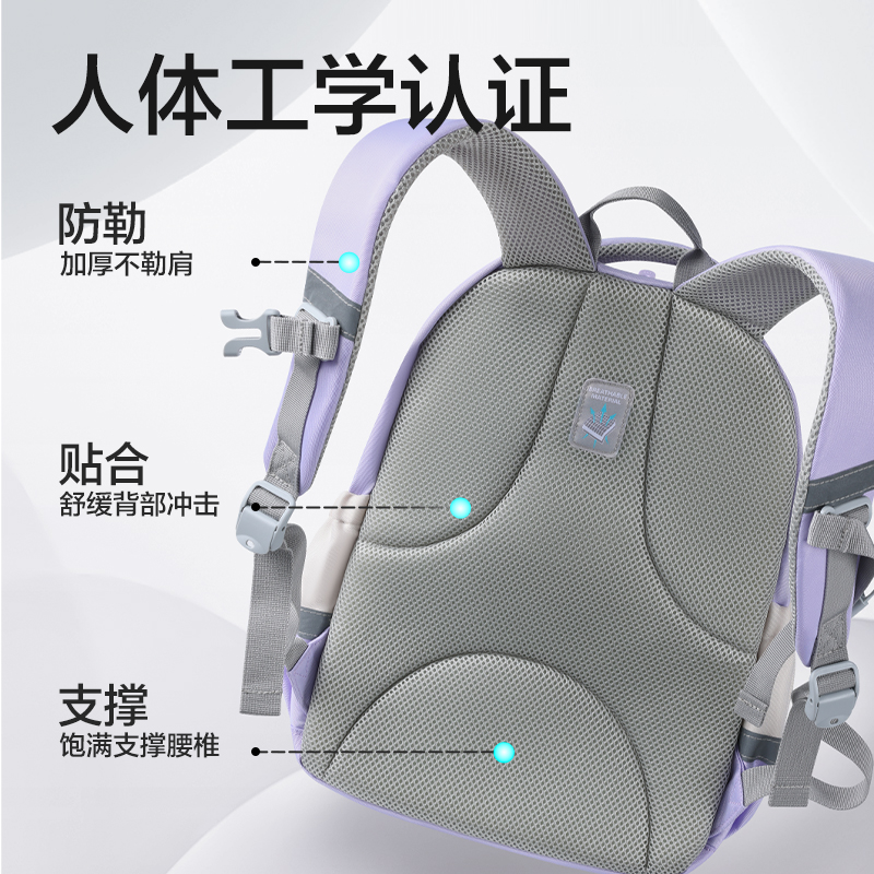 得力BB230學院派分區(qū)王書包(藍)(個)