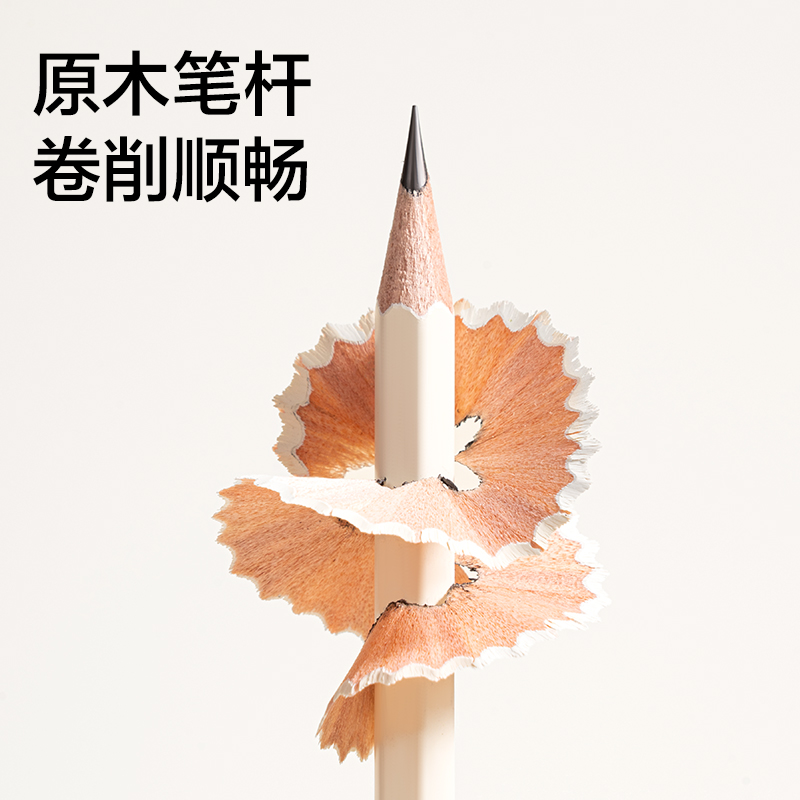 得力DW999-HB旺旺系列-文具六角桿書寫鉛筆HB(混)(10支/盒)