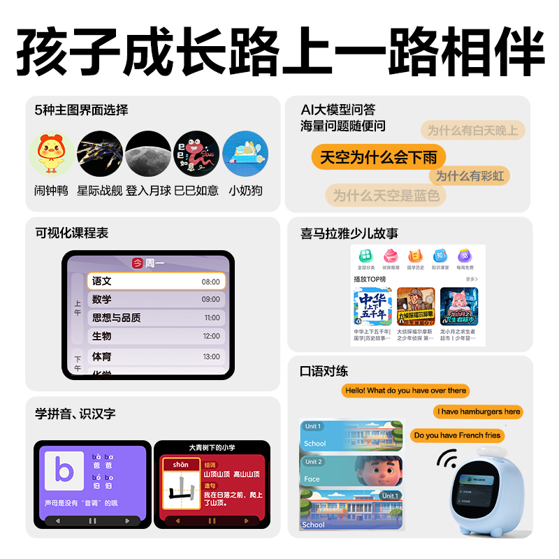 得力LE111時鐘-鬧鐘(淡藍)(臺)