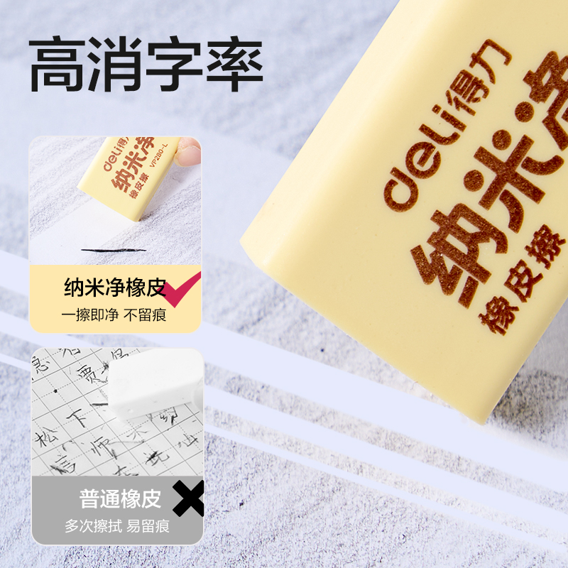 得力VP280-M納米凈橡皮擦中號(hào)(黃)(塊)