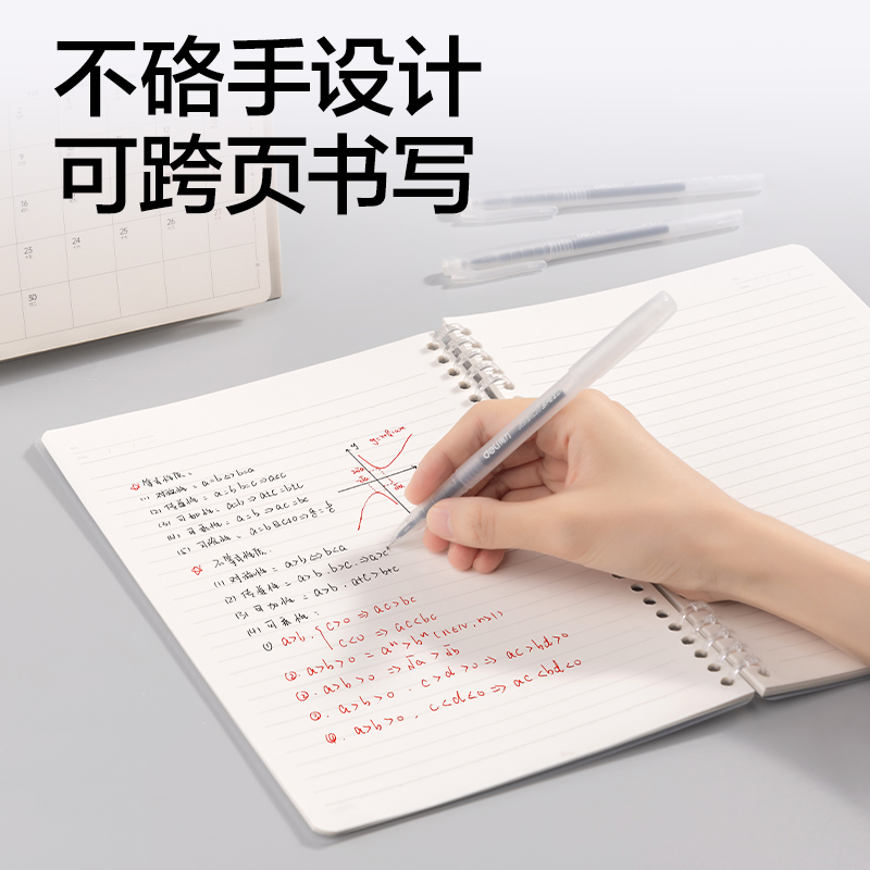 得力HB5605-1牛盾PP5孔可開合活頁本(透明)(本)