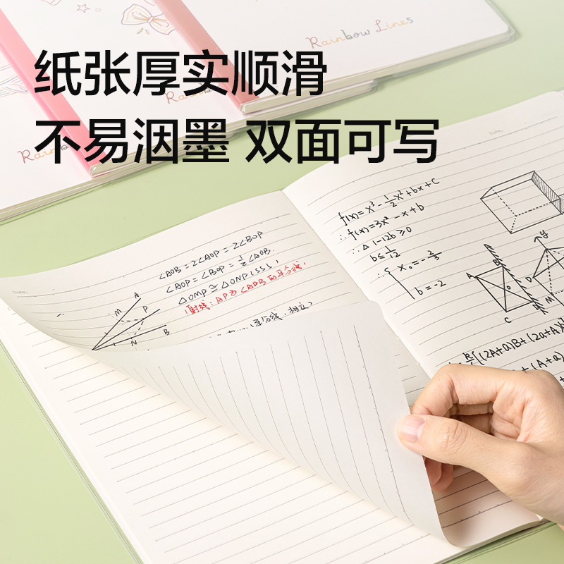 得力T3272巨透膠套本32K 72張(時光線條)(本)