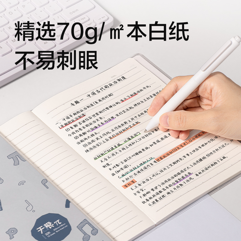 得力T3272巨透膠套本32K 72張(無限π)(本)