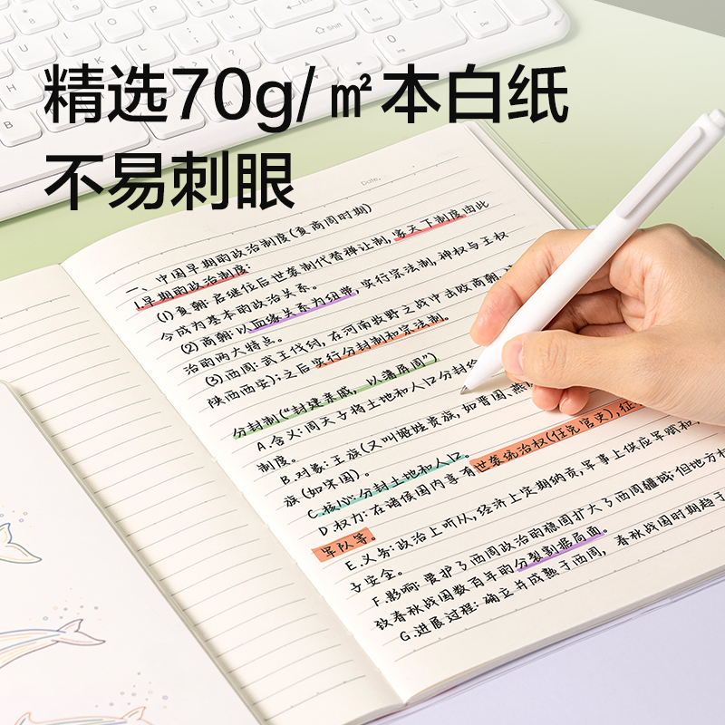 得力T1648巨透膠套本16K 48張(時光線條)(本)