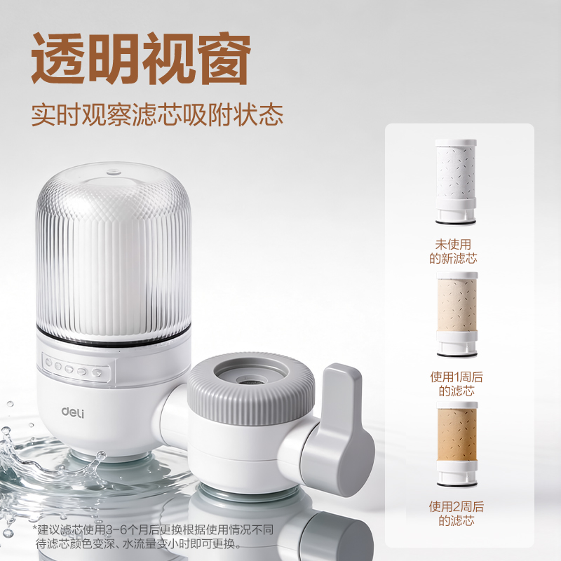 得力LD461龍頭凈水器（一機一芯）(白)(臺)