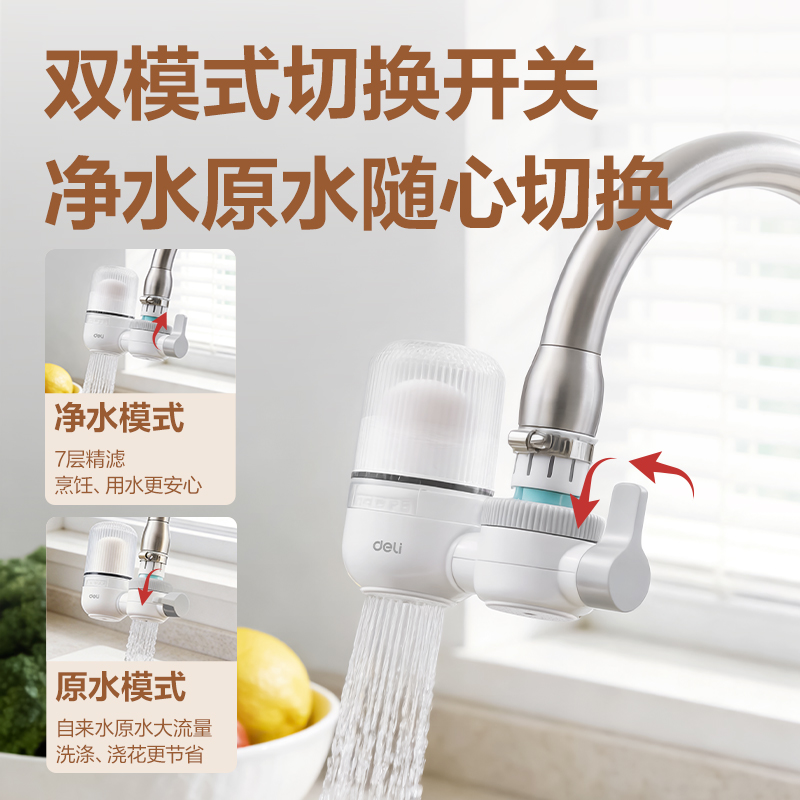 得力LD460龍頭凈水器（一機(jī)一芯）(白)(臺(tái))