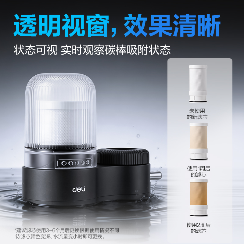 得力LD470龍頭凈水器（一機四芯）(灰)(臺)