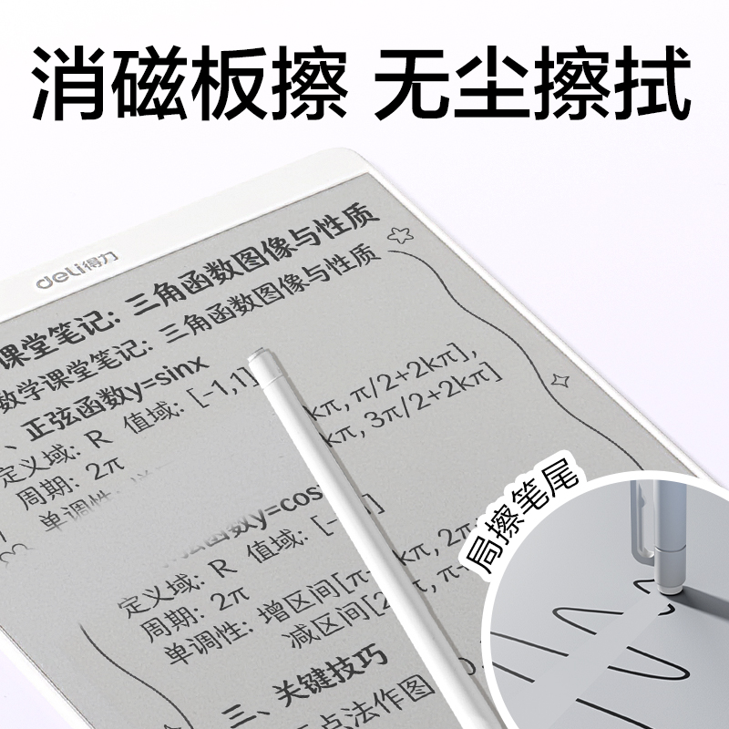 得力MQ168無墨書寫護眼白板128*190mm(白)(盒)