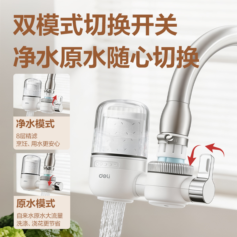 得力LD466龍頭凈水器（一機一芯）(白)(臺)