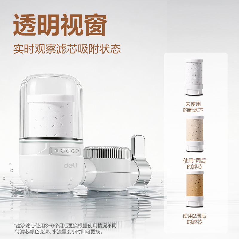 得力LD466龍頭凈水器（一機一芯）(白)(臺)