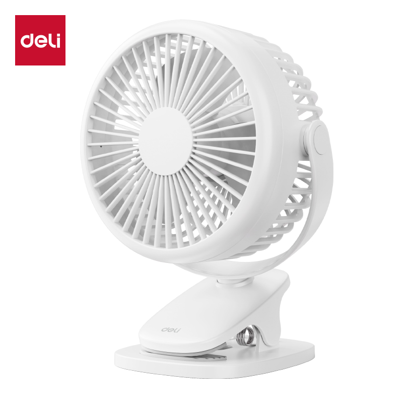 得力LK221A充電款臺(tái)夾風(fēng)扇(白)(臺(tái))