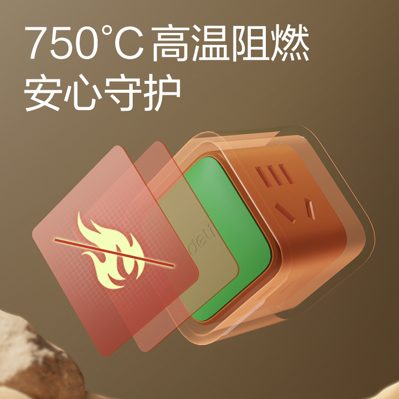 得力LU7422小魔方轉(zhuǎn)換器_2+2_彩盒(胡蘿卜)(個(gè))