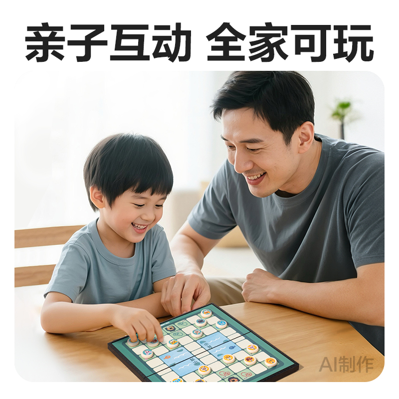 得力YW666-MD中號(hào)磁石斗獸棋(混)(盒)