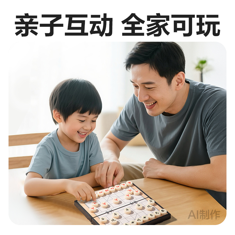 得力YW666-SX小號(hào)磁石象棋(混)(盒)