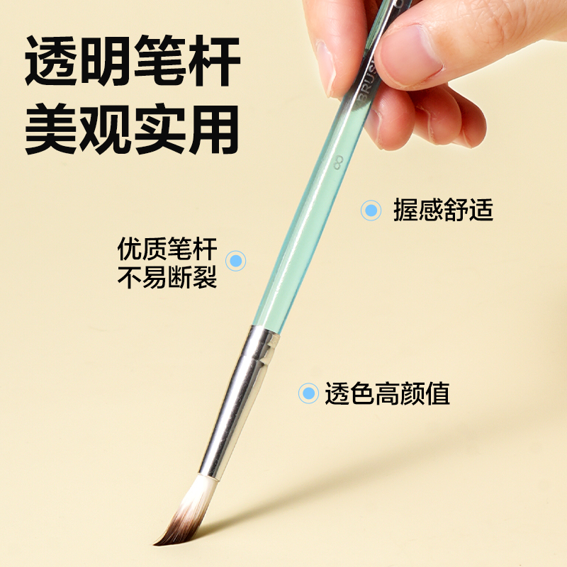 得力HS716三支裝美術(shù)畫筆套裝(藍(lán)色)(袋)