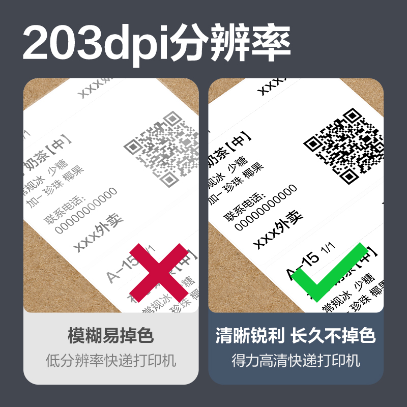 得力GE231W熱敏標簽打印機(白)(臺)