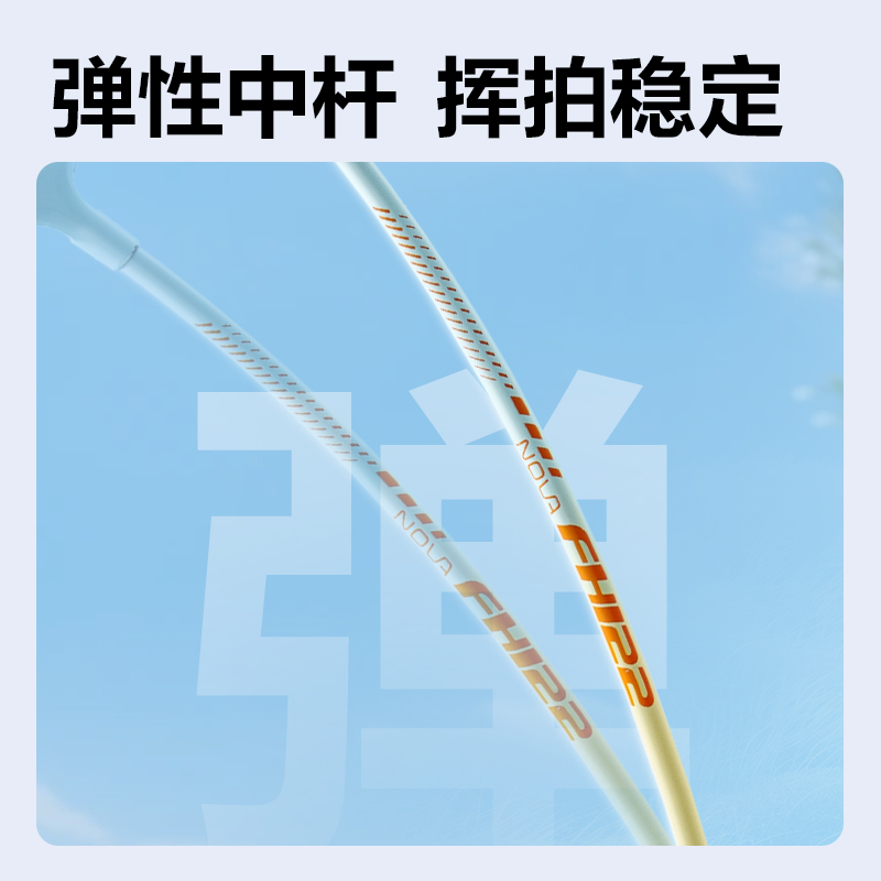 安格耐特FH122-B鐵合金羽毛球拍-帶3球-帶護套(藍粉、藍黃)(付)