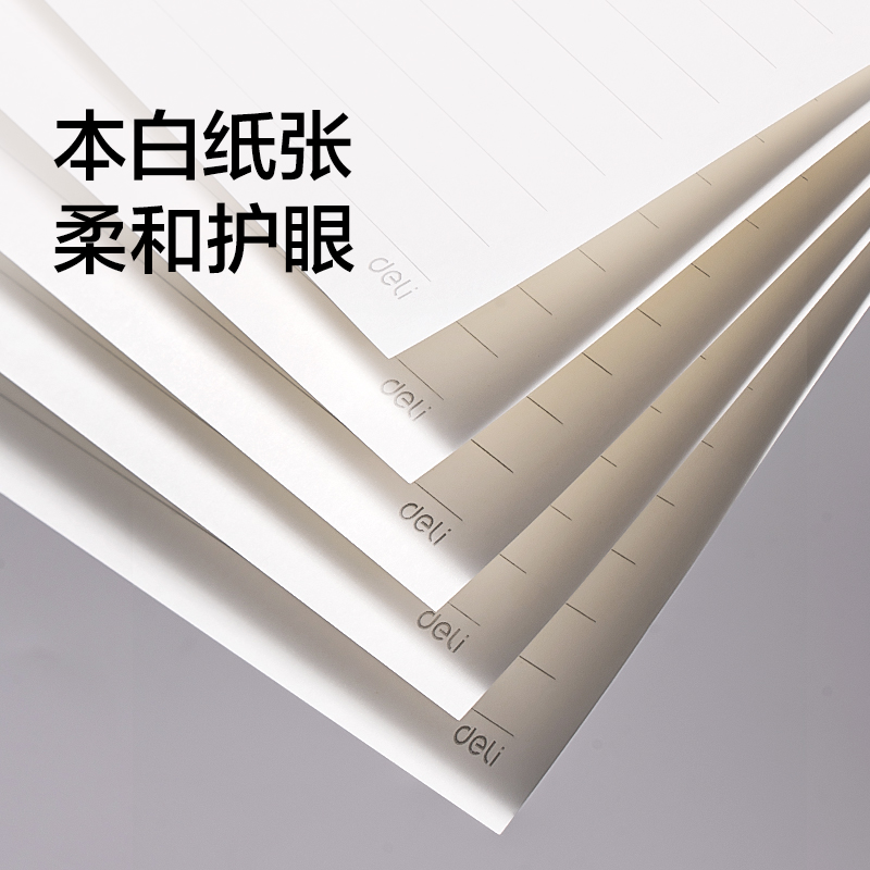 得力BP30商務(wù)活頁替芯A5-100張(橫線10mm)(本)