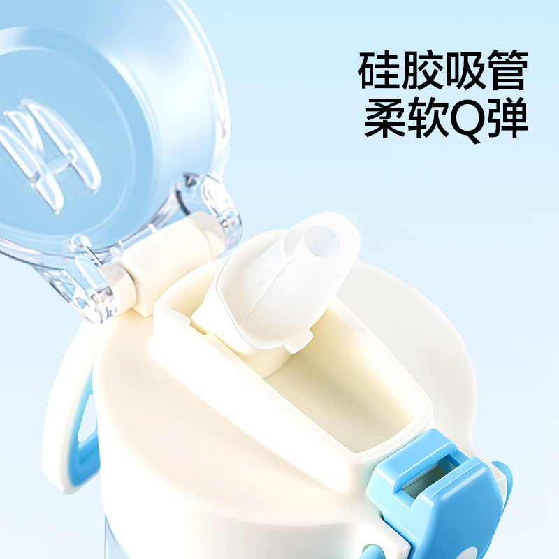 得力LL319彈彈杯彈蓋580mL(白)(盒)