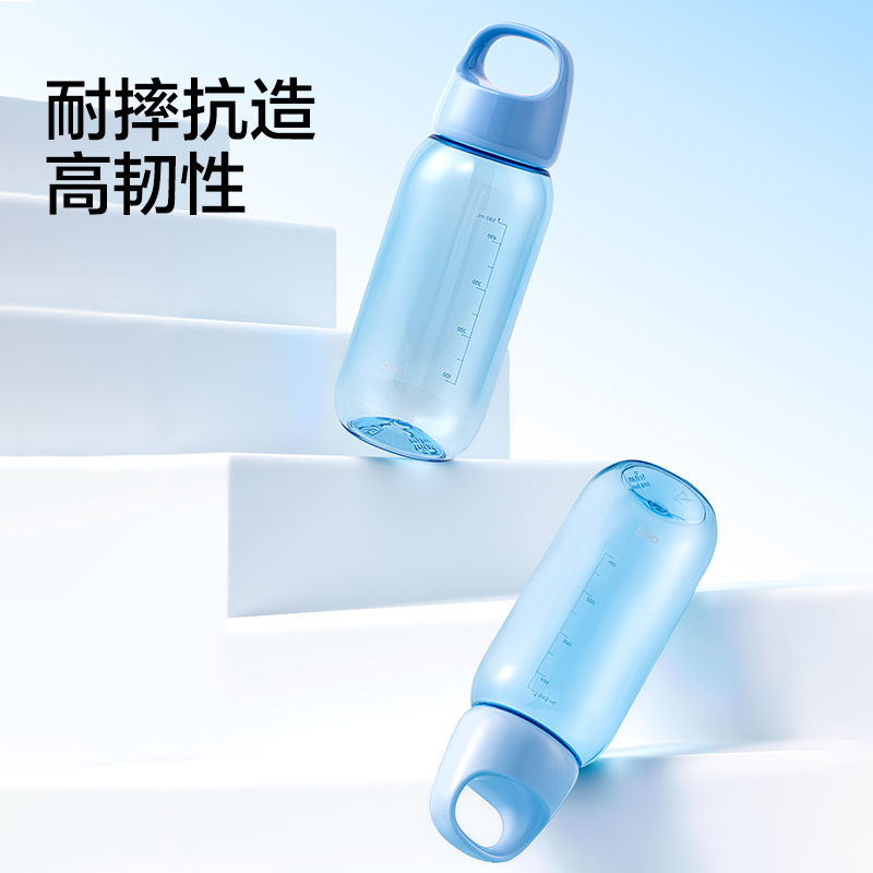 得力LL318隨行杯旋蓋580mL(白)(盒)