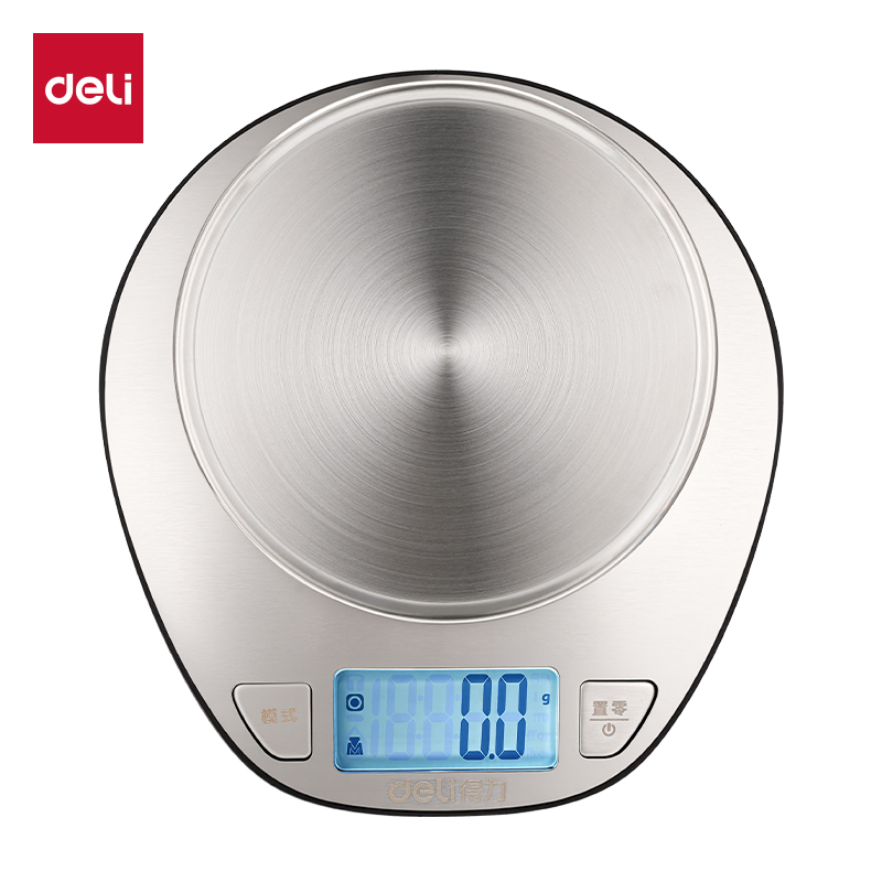 得力TE945電池款廚房秤5Kg/0.1g(銀色)(臺(tái))