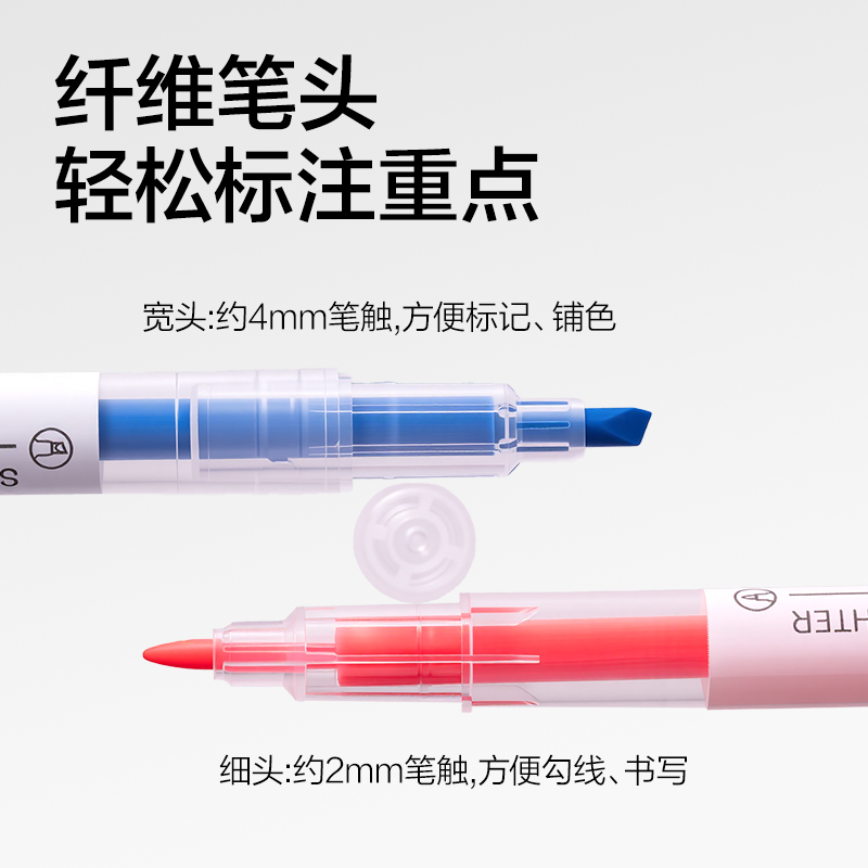 得力NX005熒光筆(混)（6支/卡）