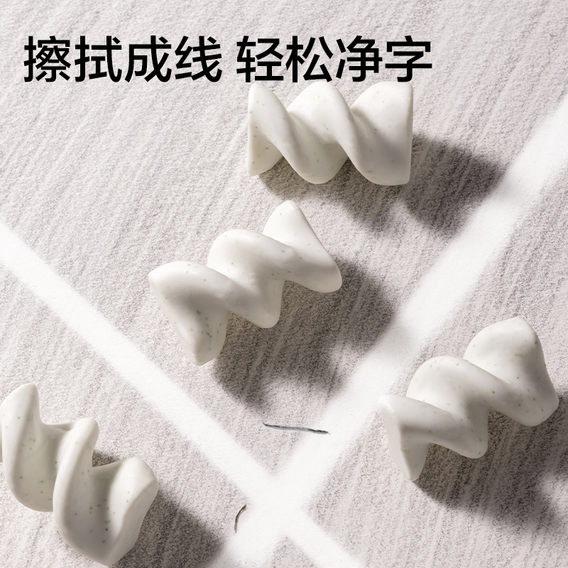 得力DW875旺旺系列-文具浪味仙橡皮擦(4快裝）(混)(袋)