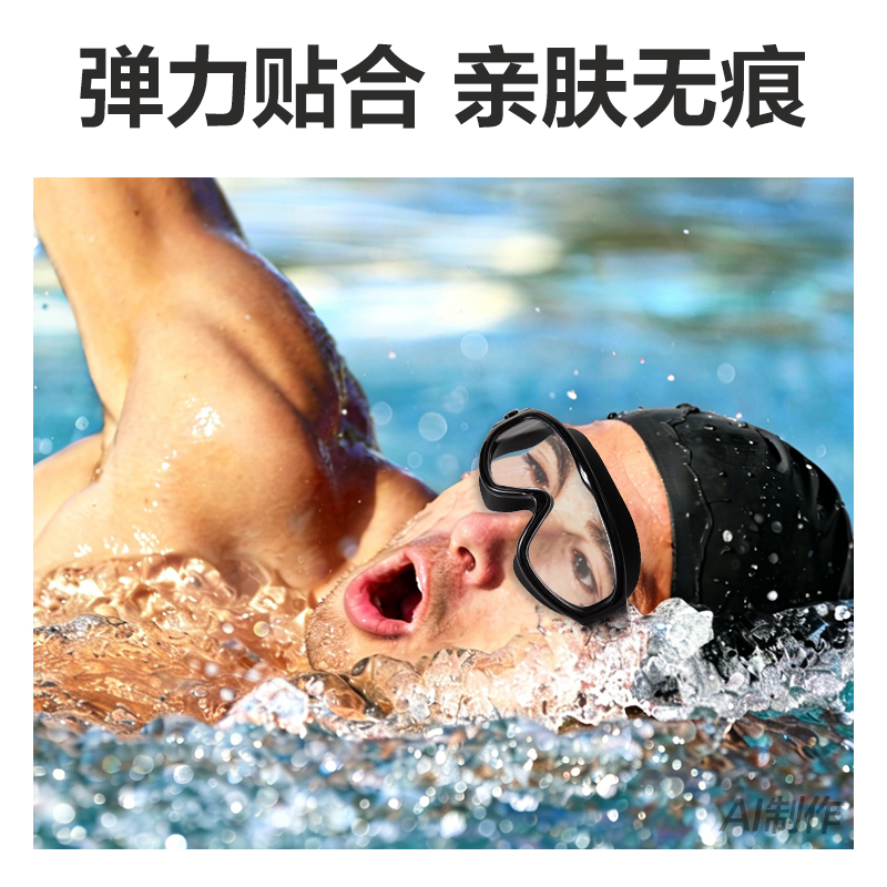 安格耐特FL320-1泳鏡(大框款)(黑)(個)