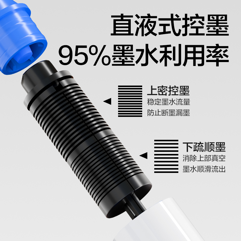 dmast丹途RM6-60PET盒直液式軟繪丙烯馬克筆(混)(60色/盒)