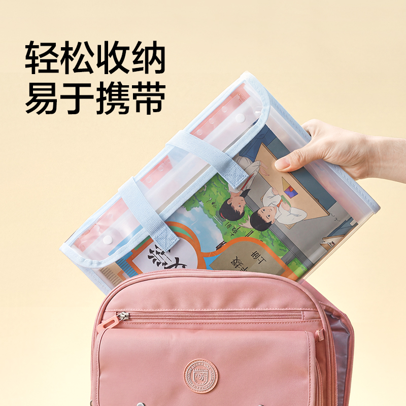 得力PM378_13格橫式環(huán)保PVC手提袋(藍(lán))(個(gè))