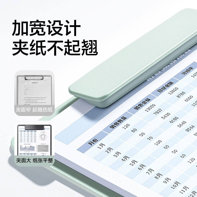 得力PE156_發(fā)泡PP加寬單板夾(綠)(個)