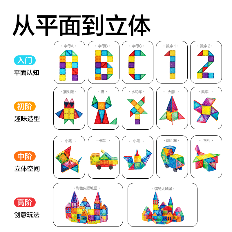 得力YP184-30冰晶磁力彩窗片-30片(混)(盒)