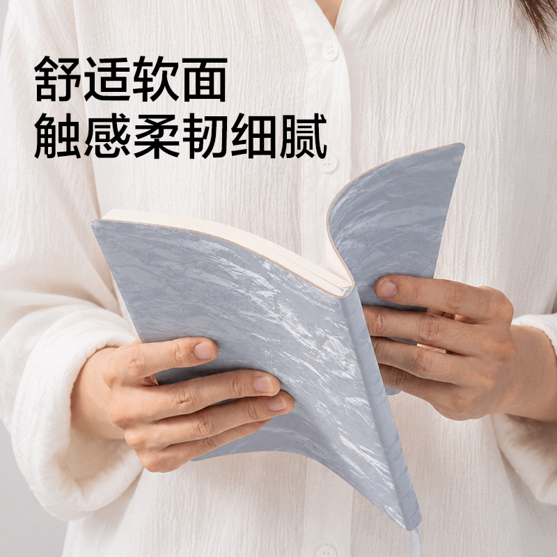 得力BP660-A5鎏光皮面本10mm行距80張(棕)(本)