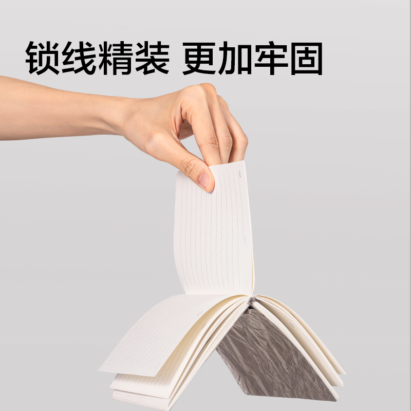 得力BP660-B6鎏光皮面本10mm行距80張(藍(lán))(本)