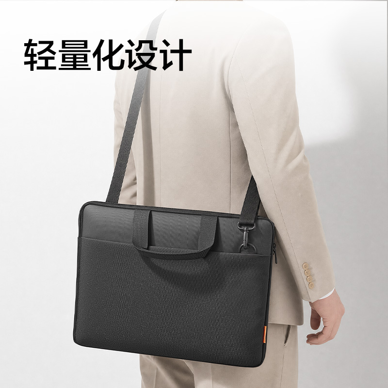 得力BG212簡(jiǎn)約手提斜挎兩用電腦包(黑)(個(gè))