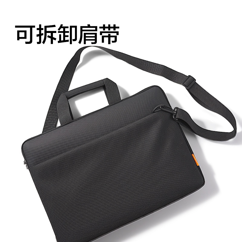得力BG212簡(jiǎn)約手提斜挎兩用電腦包(黑)(個(gè))